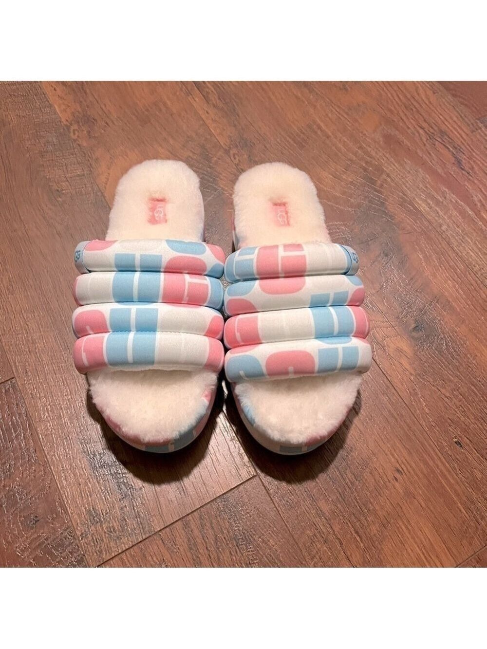 UGG Pride Platform Puff slides. Size 9. NWOT